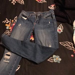 Patched jeans